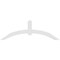 Ekena Millwork Archdale Architectural Grade PVC Gable Bracket, 96"W x 32"H x 4"D x 6"F, 8/12 Pitch GBP096X32X0406ARC00 - alternate 2